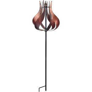 Home Tulip Kinetic Metal Weather Resistant 360 Degrees Swivel Windmill